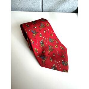 Salvatore Ferragamo Equestrian Horse Fighting Cowboy 100% silk Made in Italy